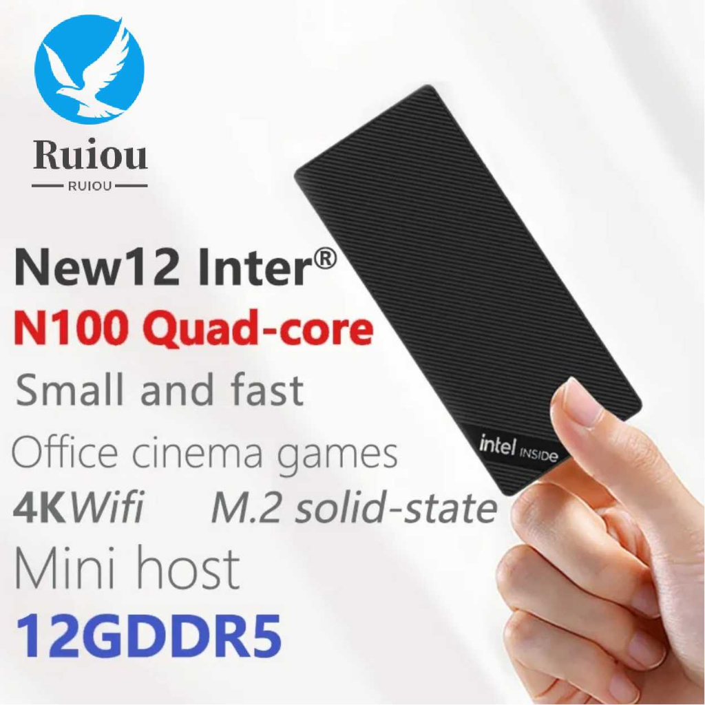 S12 Plus Intel Alder Lake N100 Mini PC Stick Windows 11 PRO DDR5 12GB M