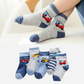5pairs/Set Spring&Autumn Anti-Skid Gel Dotted Socks For Baby