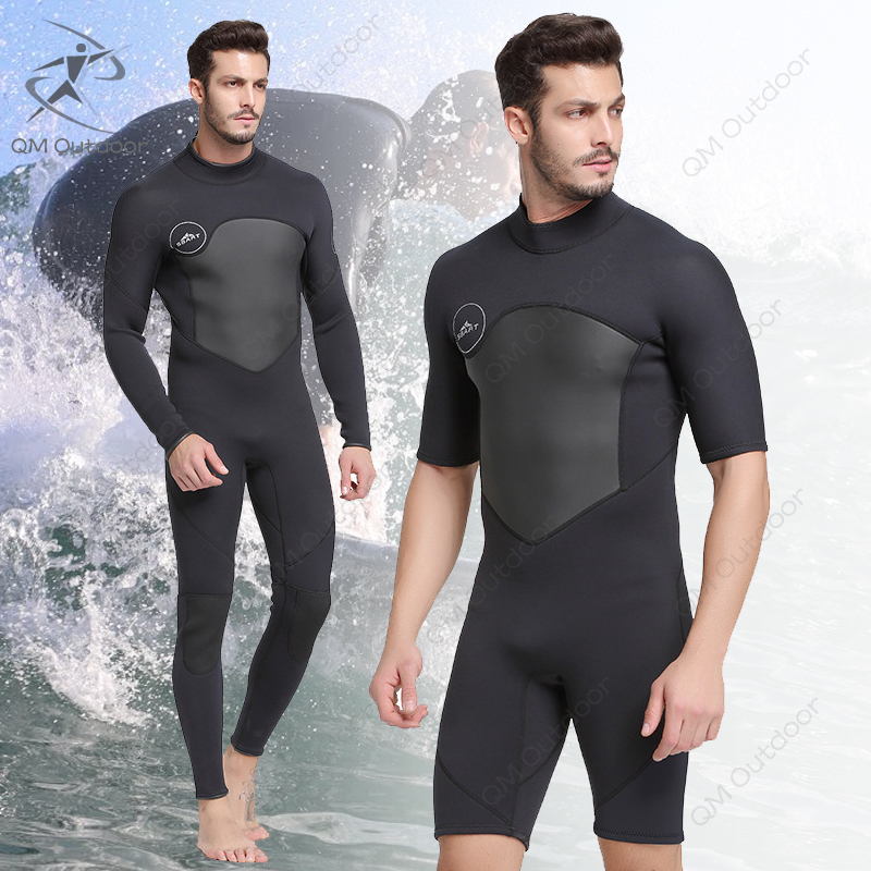 SBART 3MM/2MM/1.5MM Neoprene Wetsuit Men Keep Warm Swimming Scuba ...