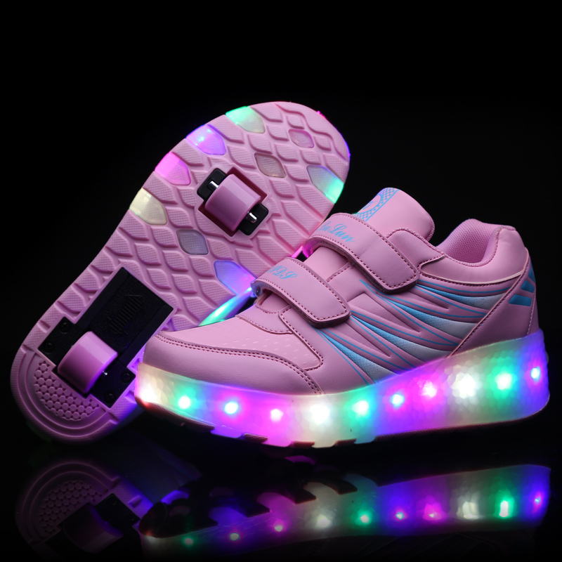 Girls light up on sale sneakers