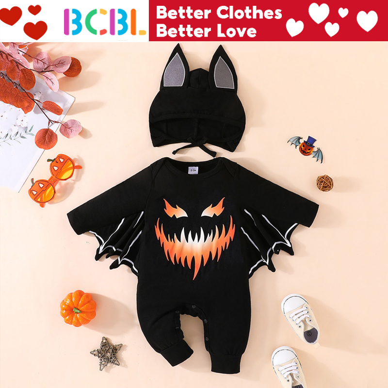 BCBL Baby Bat Costumes Halloween Jumpsuit with Hat Bat Outfits 0 12