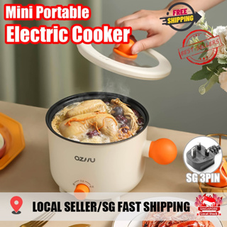 Electric Hot Pot Mini Portable Camping Non-Stick Cooker 1.7L for 1