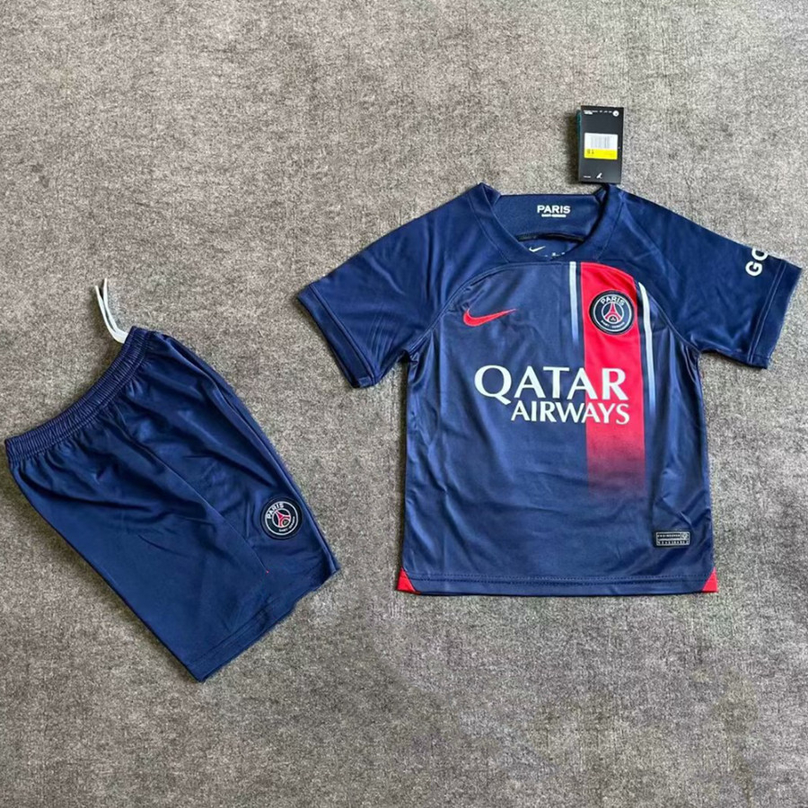 23/24 PSG Messi #30 Jersey kids kit Paris Saint-Germain Mbappe #7