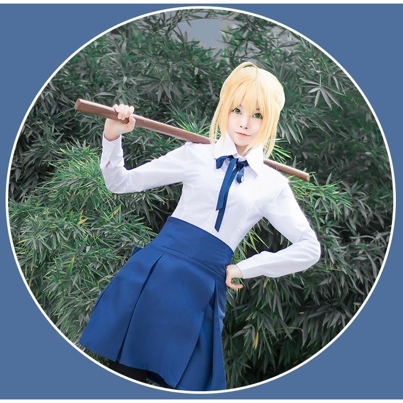 Japan Anime Fate Stay Night Saber Cosplay Altria Pendragon Home Casual ...