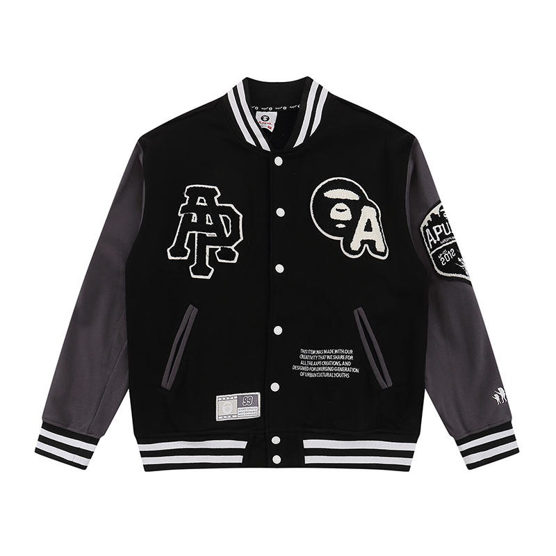 All black hot sale baseball jacket