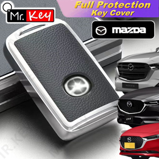 MAZDA 2 3 6 CX3 CX5 LV Design Leather Car Key Remote Cover Holder Case  Accessories CX-3 CX-5 CX30 CX8 CX9 BT50 Biante