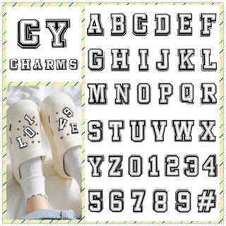 Jibbits Letters Cartoon Alphabet Lore Jibitz Croc Charm Color Letters Shoe  Charms Pins Decoration Cute Letter Jibits Crocks for Men Shoes Accessories