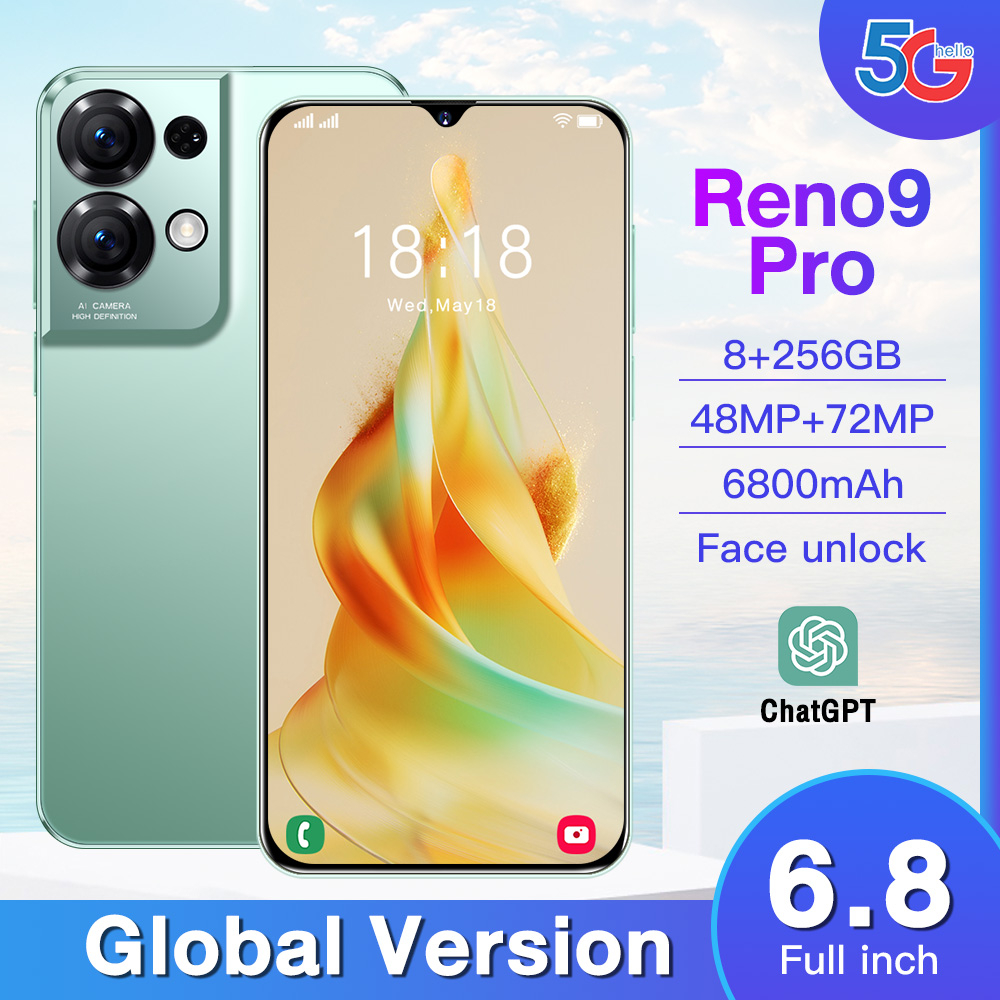 High Quality Reno9pro 4G/5G smartphone 6.8inch ultra clear screen 8 ...
