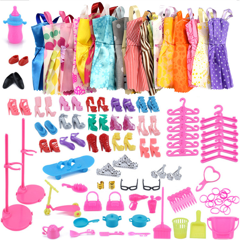 barbie doll and accessories set