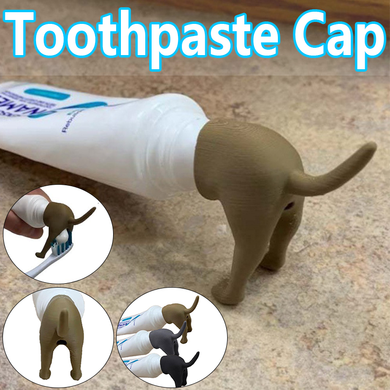 Pooping Dog Butt Toothpaste Topper Pooping Toothpaste Cap Toothpaste