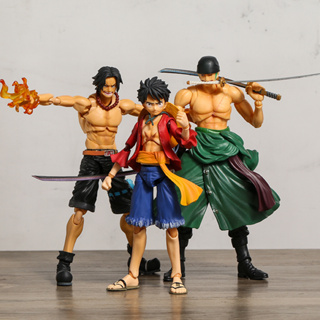 18cm One Piece Gk Roronoa Zoro Action Figure Interchangeable Head