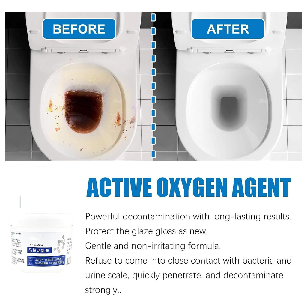 Toilet Bowl Cleaner, Water Splash Toilet Bowl Cleaner Foam Powder