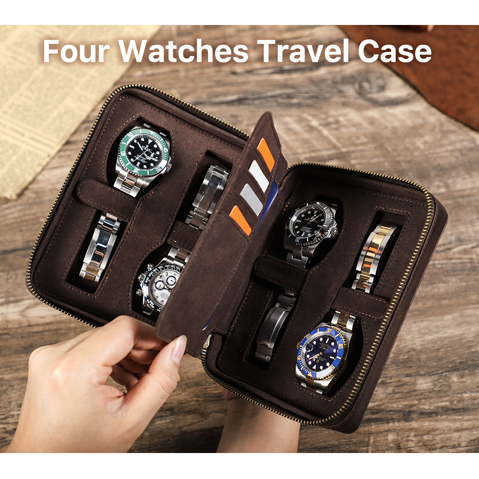 Watch box store for 4 watches