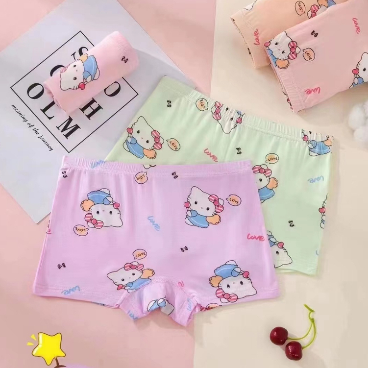 Kids Underwear Girls Random Color Cartoon Panty Girls Panties Cotton Panty Kawaii Comfy Boxer