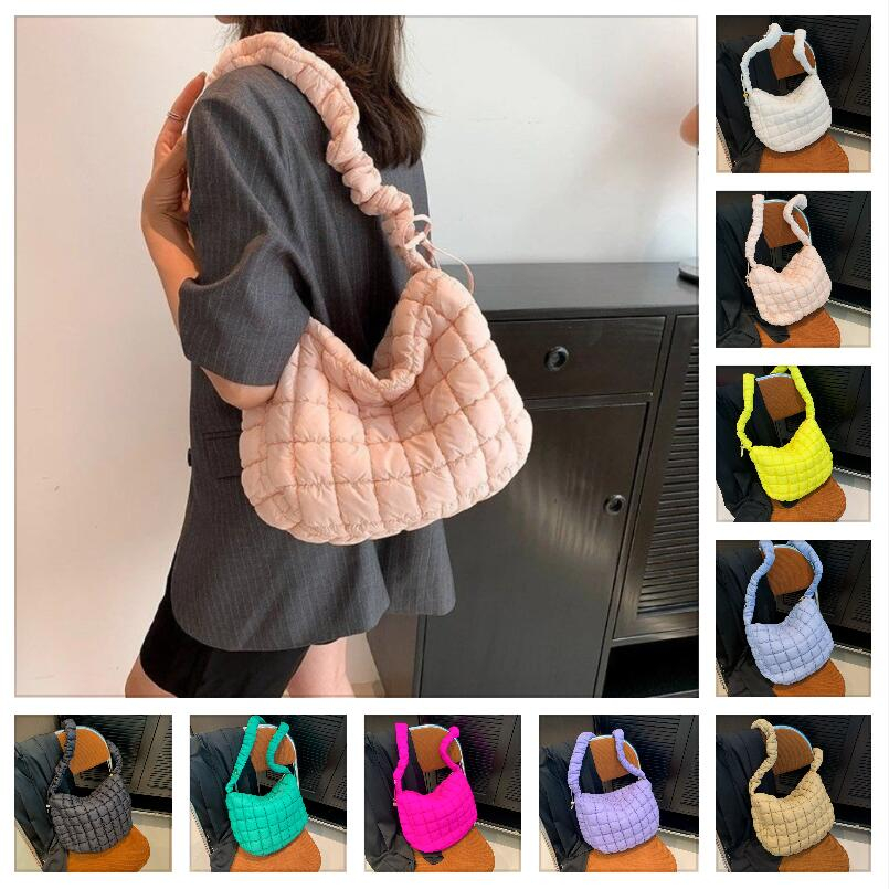 Korean Large Capacity Cloud Bag Puffer Women Pleated Puffy Bag Woman ...