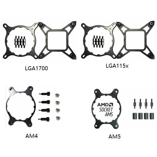 NZXT Bracket Mounting Kit For LGA1700 LGA115x 1200 AM5 AM4 For Kraken 