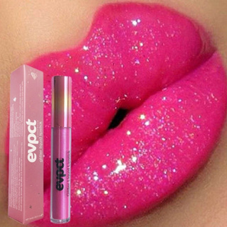 Polarized high pigment sequin powder, fine shiny lip gloss, sequin lipstick  with brush and glue