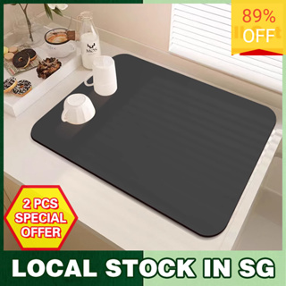 1pc White Kitchen Sink Mat With Diatomaceous Earth & Heat Insulation For  Dishwashing & Heat Resistant