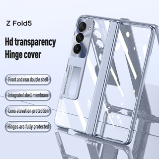 For Samsung Z fold 5 4 3 Flat Hinge Folding Electroplated Lens