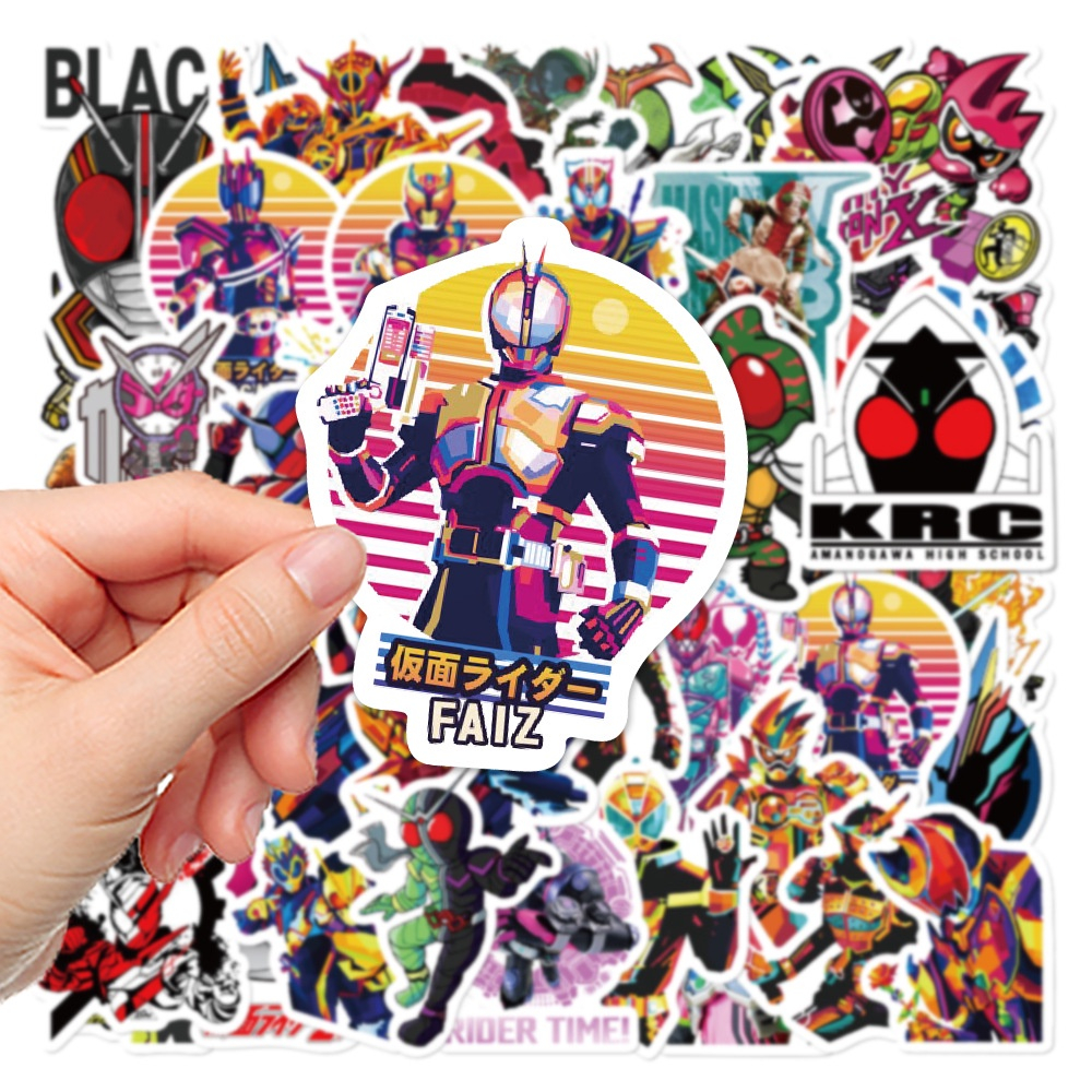 50pcs Kamen Rider Stickers DIY Graffiti Waterproof Sticker For Luggage ...