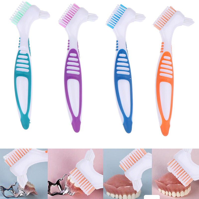 Belle Denture Cleaning Brush Dedicated Denture False Teeth Brush Oral 