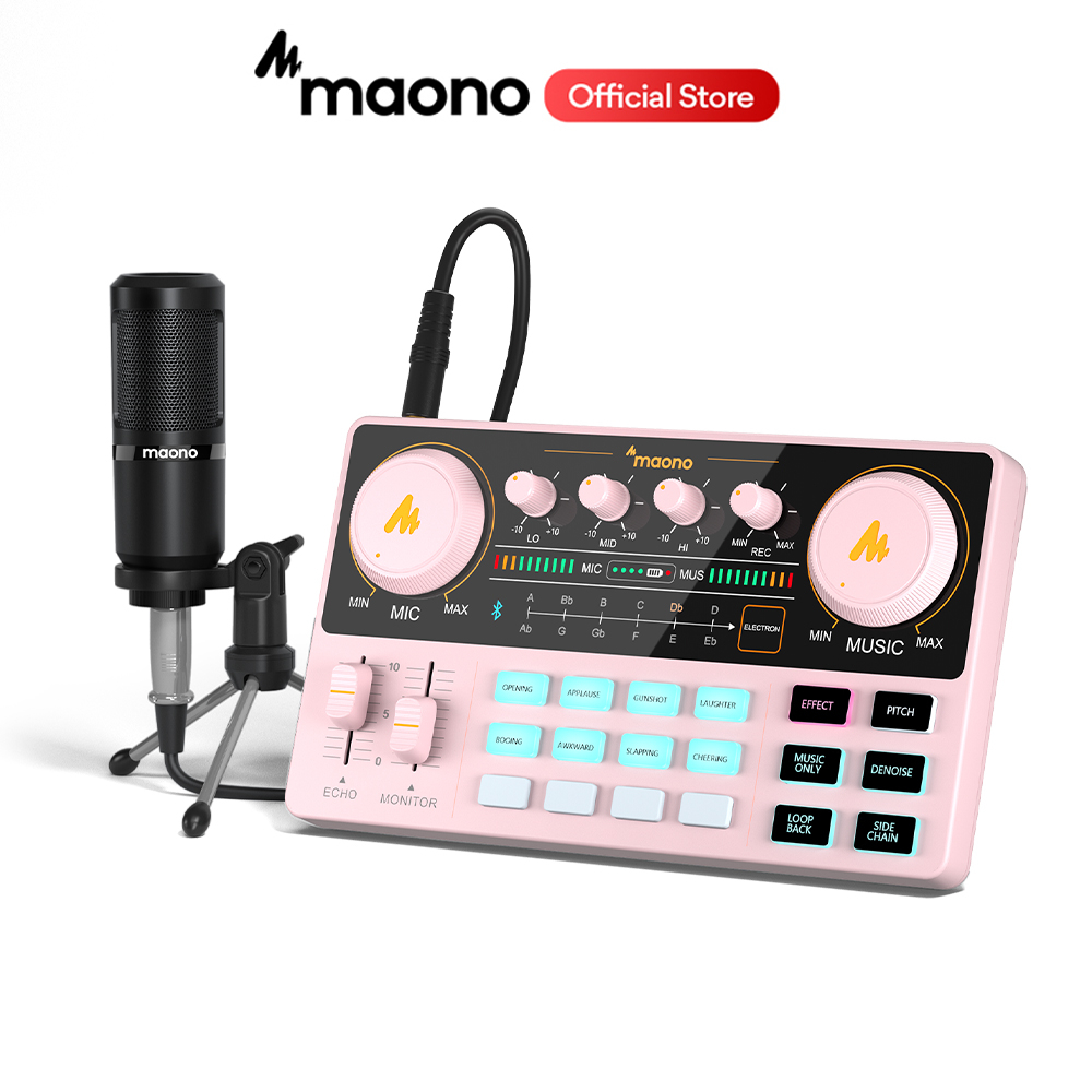 maono maonocaster E2 インターフェース　マイク　セット Amazon.com: MAONO Podcast Equipment Bundle with Audio