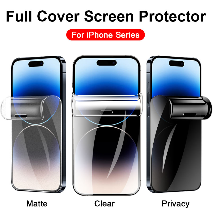 Anti-Spy + Anti-Blue Light Tempered Glass Screen Protector For IPhone (Multiple Models)
