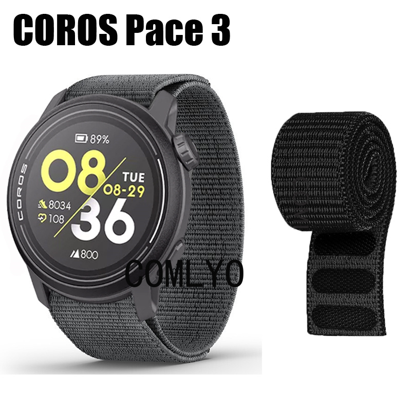 COROS PACE 3 Black bracelet nylon