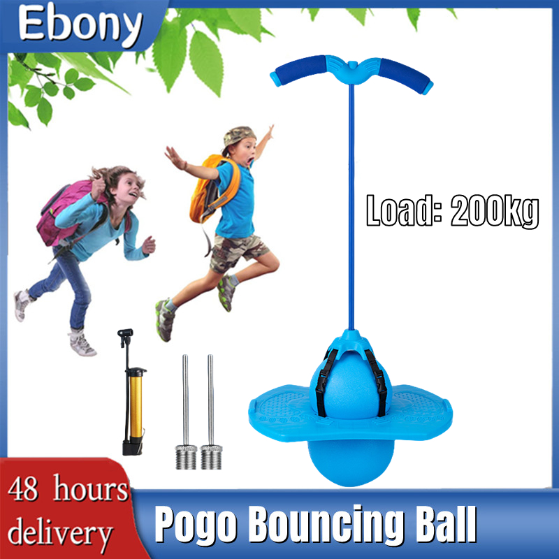 [SG SELLER LOCAL STOCK]Pogo Bouncing Ball,Pogo Jumper Pogo Stick with Handle and Ball Pump