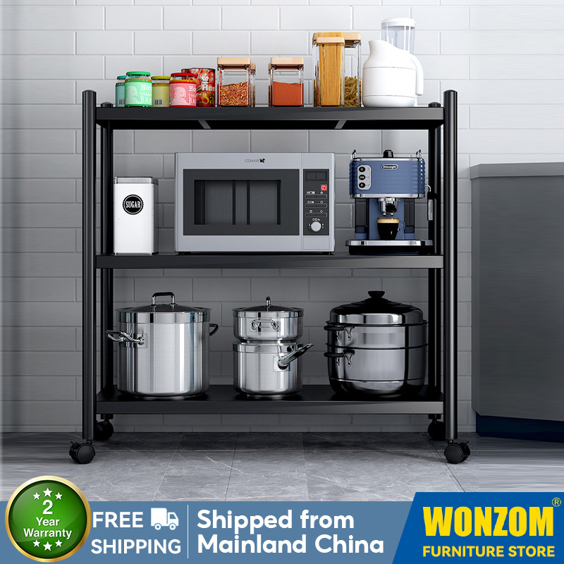Anti-Rust Metal Storage Rack Kitchen Rack | Shopee Singapore