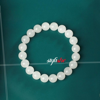 White hot sale jade bracelet