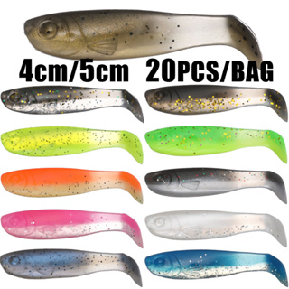 TRAINFIS】Ready Stock  20PCS Soft Plastic Fishing Lure 4cm/5cm