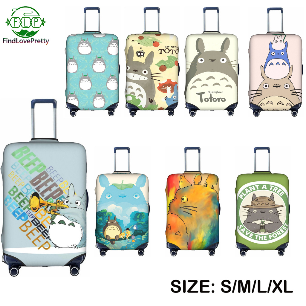 My Neighbor Totoro Luggage Cover Washable Suitcase Protector Anti scratch Suitcase cover Fits 18 32 Inch Luggage Shopee Singapore