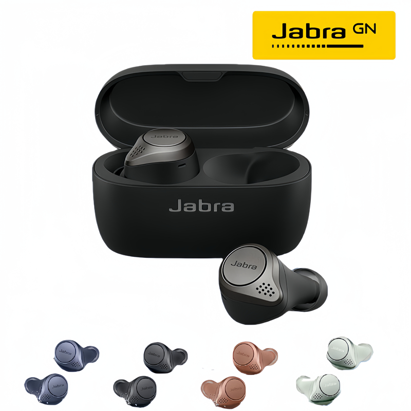 Silicone Case Cover for Jabra Elite 7 Pro/Elite 7 Active True Wireless  Earbuds, Anti-Scratch Jabra Elite 7 Pro Case Replacement with  Keychain(Black)