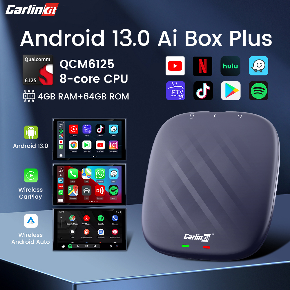 Carlinkit Carplay Ai Box Plus Android 13 Qcm 4 64gb 8 Core 6125