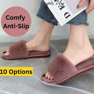 Furry flip flop on sale sandals