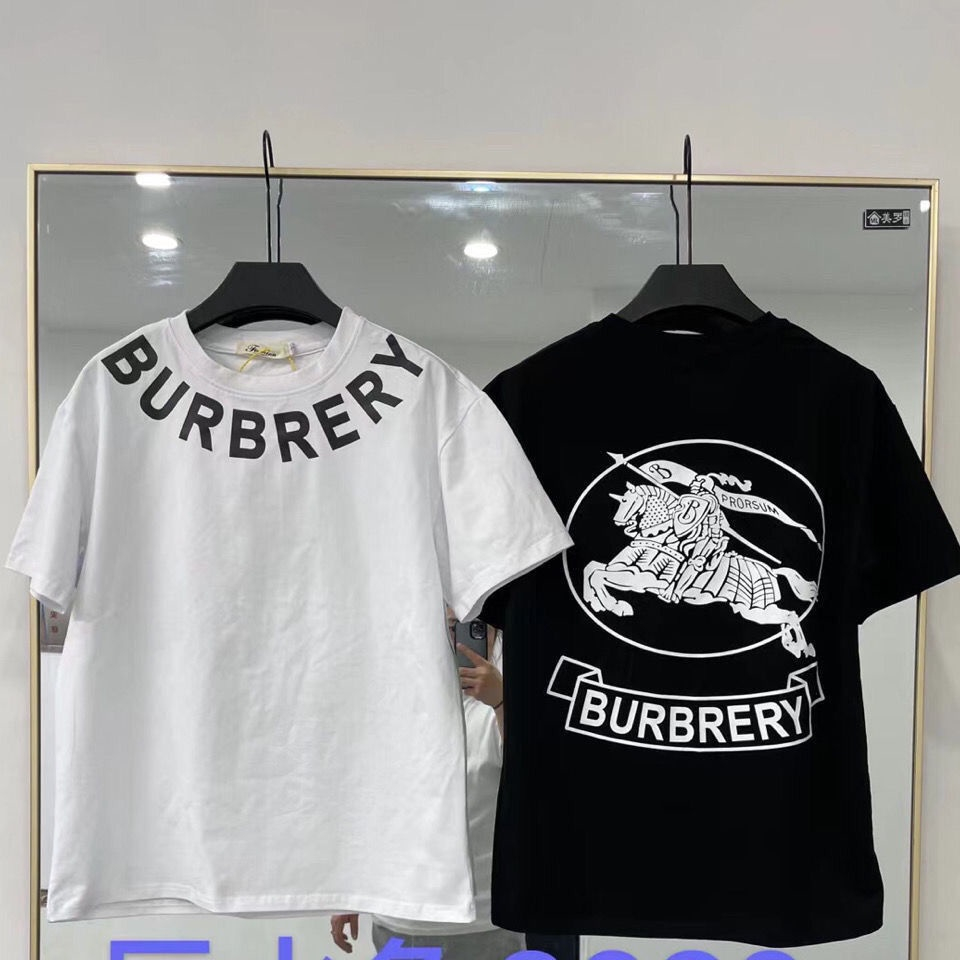 Copy B B R Europe and the United States luxury T shirt high quality men and women with the same War horse circle short sleeve summer new counter quality top label tag