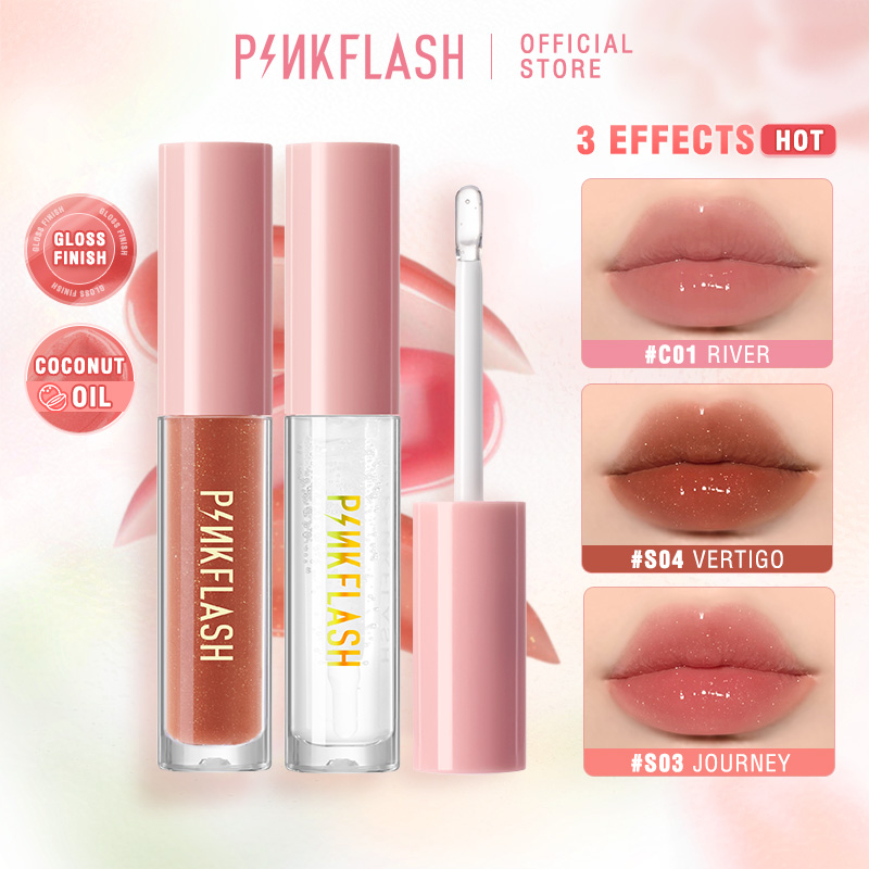 PINKFLASH OhMyGloss Moisturizing Lipgloss Shimmer Plumping Lip Gloss ...