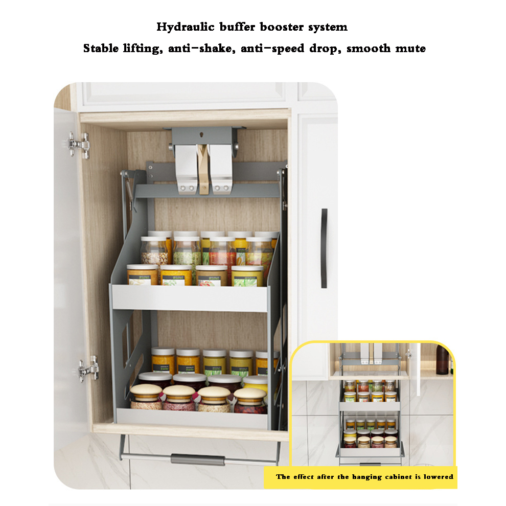 Drop Down Pull Out Spice Cabinet Kitchen Cabinet Pull-down Lift