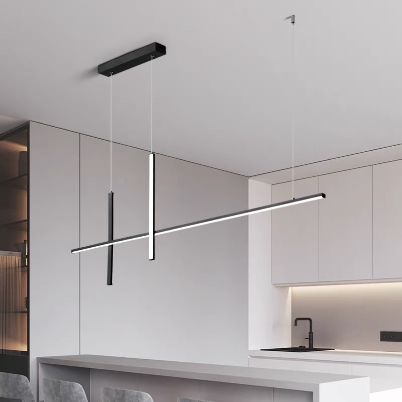 Nordic Minimalist Bar Counter Light Modern Restaurant Chandelier Led