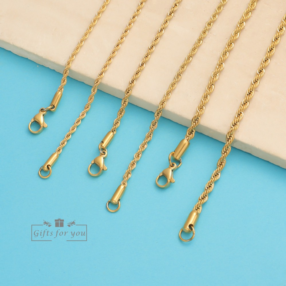 Gold plated stainless hot sale steel necklace