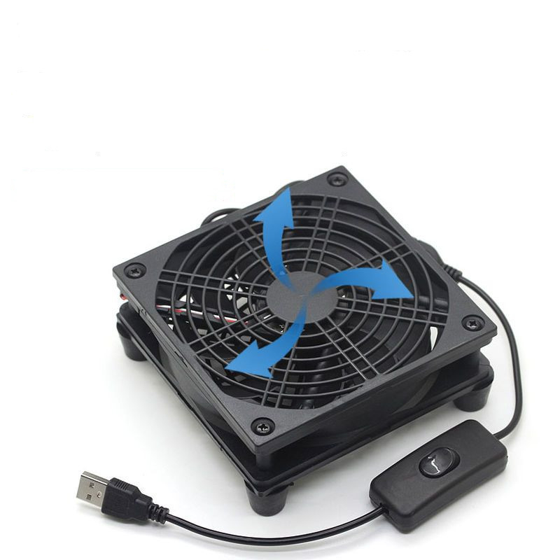 Usb Router Cooling Rack Base AX3Pro R7000 Light Cat SetTop Box Cooling Radiator Fan Silent
