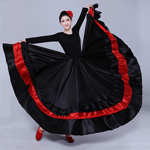 Belly Dance Big Swing Half Skirt Opening Dance Performance Costume ...