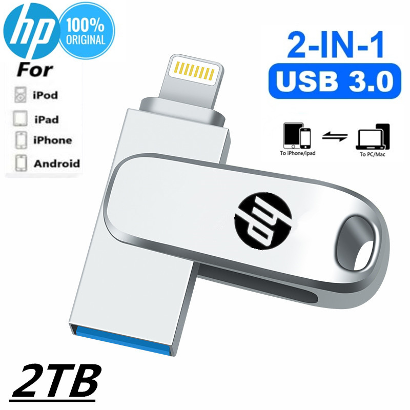 1TB 256GB OTG USB Memory Stick USB Flash Drive For iPhone 6 7 8 X XS 11 12  iPad