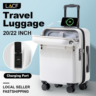 Aluminum frame luggage Cabin, With USB charging student trolley