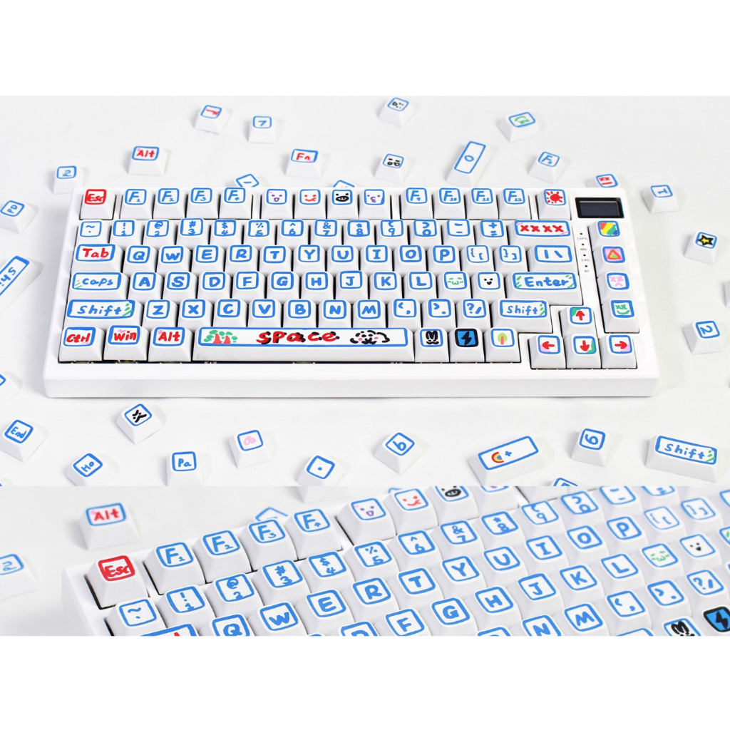 RK Royal Kludge XDA-125 136 Keycap Keyboard All Rk Keyboards | Shopee ...