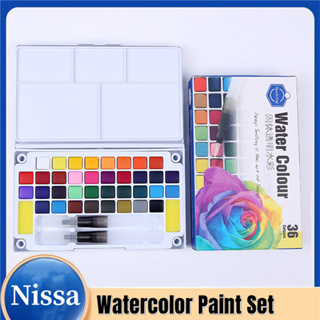 Professional Watercolors Set 24/36 Colors Pigment for Watercolor Painting  With Paint Brush&Watercolor Paper Painting Set