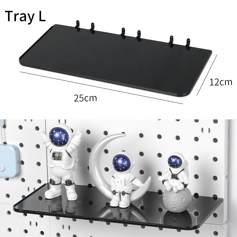 Pegboard Perforated Set Display Board Rack Pegboard Wall Shelf Hole