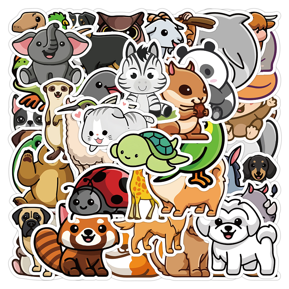 10/50/100pcs Cute Cartoon Art Bohemian Aesthetic Stickers Graffiti Decals  Scrapbooking Laptop Phone Funny Sticker for Kids Girls