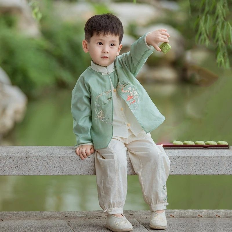 Mid-autumn Festival Boys Tang Suit/Children Hanfu/Boys Chinese Style  Children's Clothing/Children's Costume | Shopee Singapore